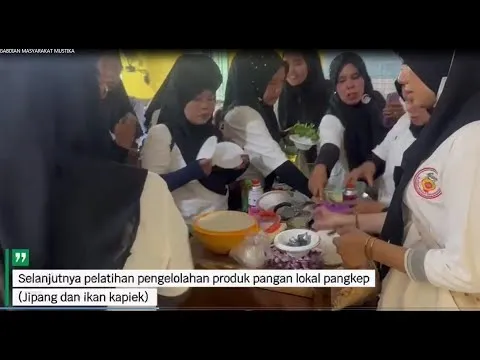 Peningkatan Ketahanan Pangan TeKen melalui Diversifikasi PanganLokal PangKep (Jipang dan IkanKepiek)