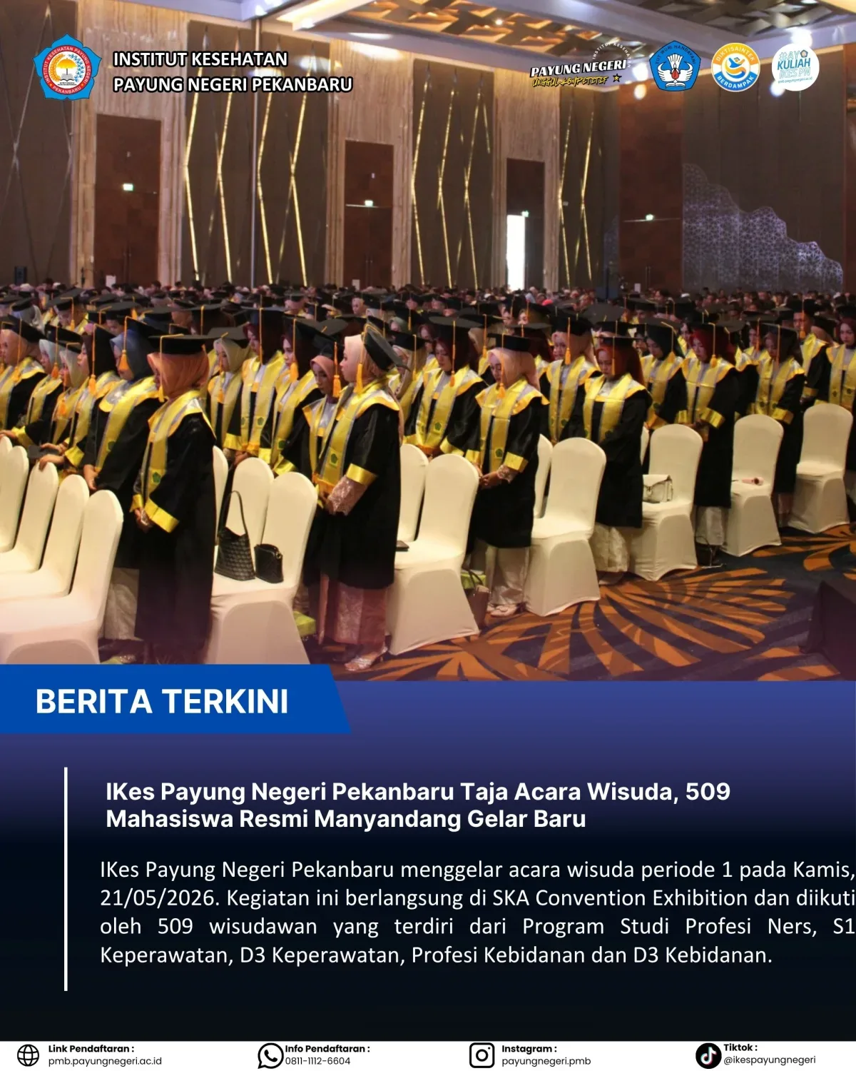 Akbid Cianjur Taja Acara Wisuda, 509 Mahasiswa Resmi Manyandang Gelar Baru