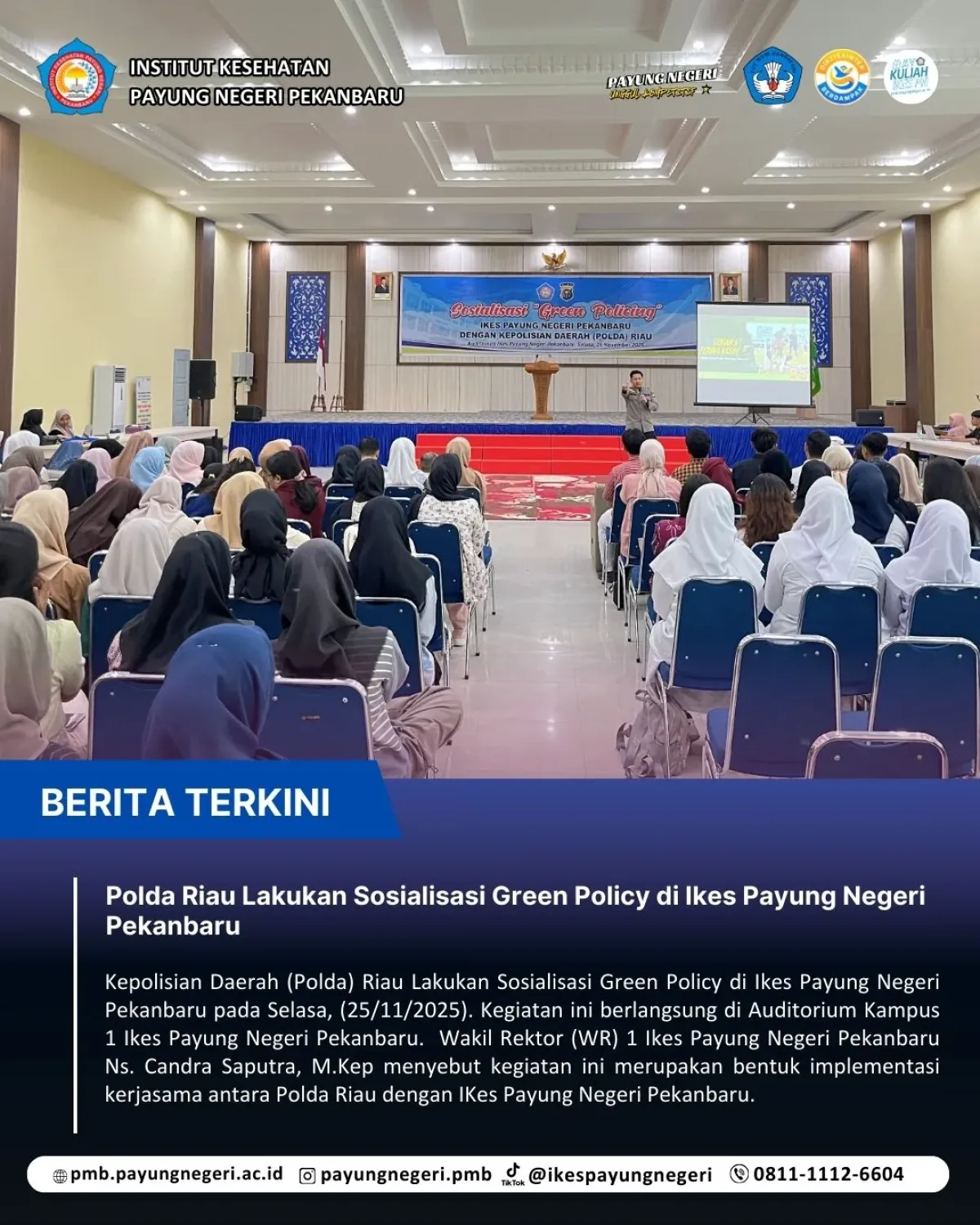 Polda Riau Lakukan Sosialisasi Green Policing di Akbid Cianjur